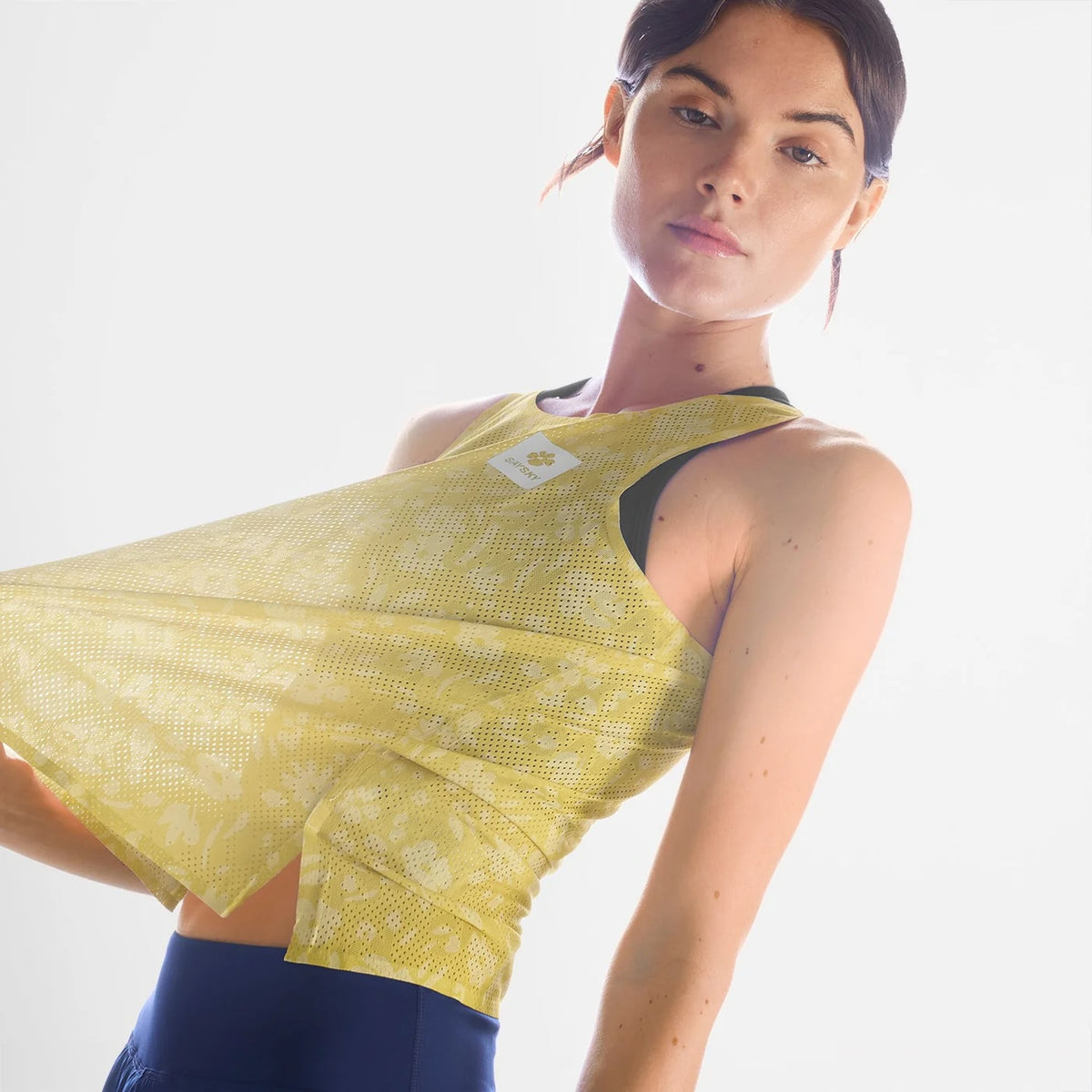 レースシングレット SW30012c1067 W Flower Flow Air Singlet - Yellowflower [レディーズ]