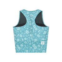 クロップトップ SW30017c1066 W Flower Combat Crop Top - Lightblueflower [レディーズ]