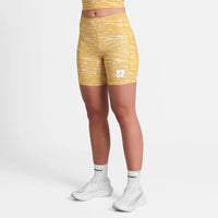 ランニングタイツ SW55004c1064 W Tiger Combat+ Short Tights 7inch - Yellowcamo [レディーズ]