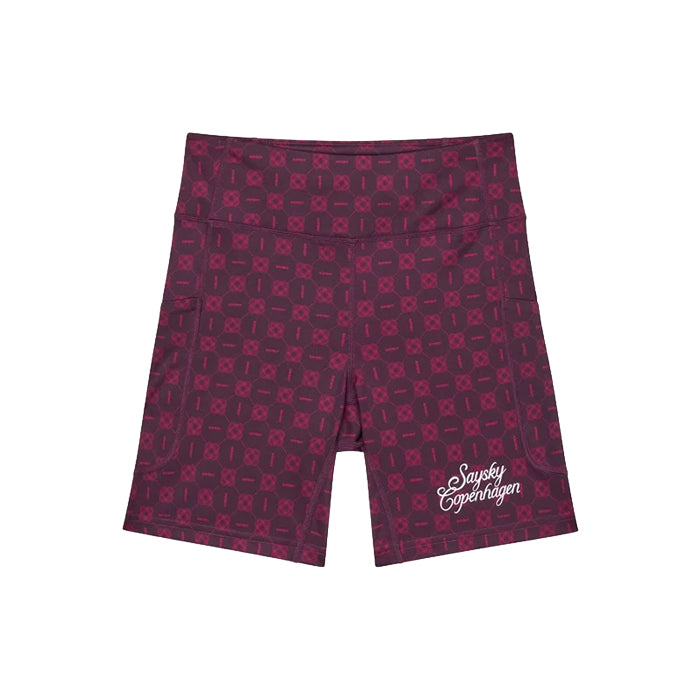 ショートタイツ SW55013c1078 W Couture Combat+ Short Tights 7inch - Burgundy Aop [レディーズ]