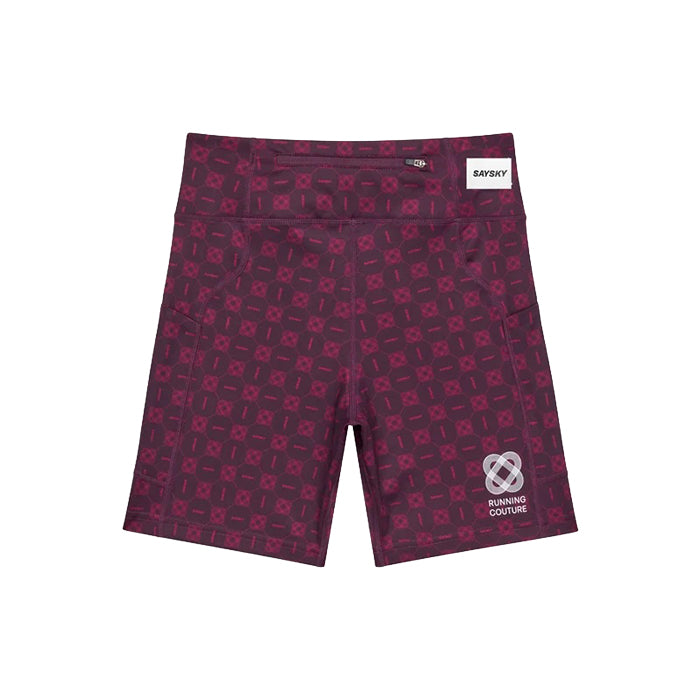 ショートタイツ SW55013c1078 W Couture Combat+ Short Tights 7inch - Burgundy Aop [レディーズ]