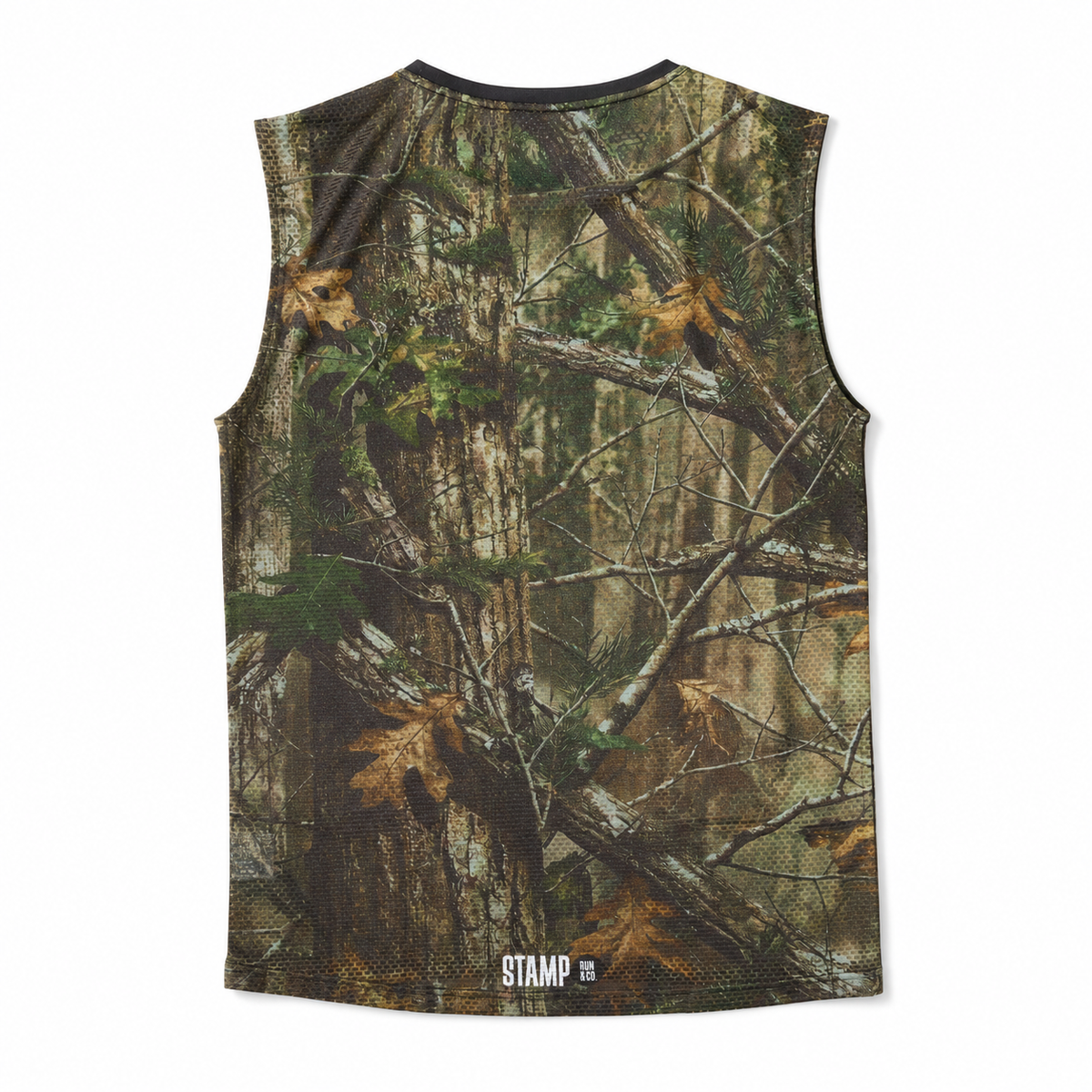 STAMP GRAPHIC TANK (BLACK / REAL TREE CAMO)