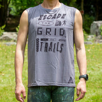 STAMP GRAPHIC TANK (ESCAPE THE GRID ON THE TRAILS)