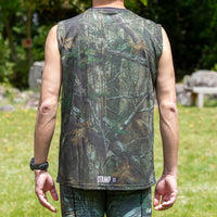 STAMP GRAPHIC TANK (BLACK / REAL TREE CAMO)