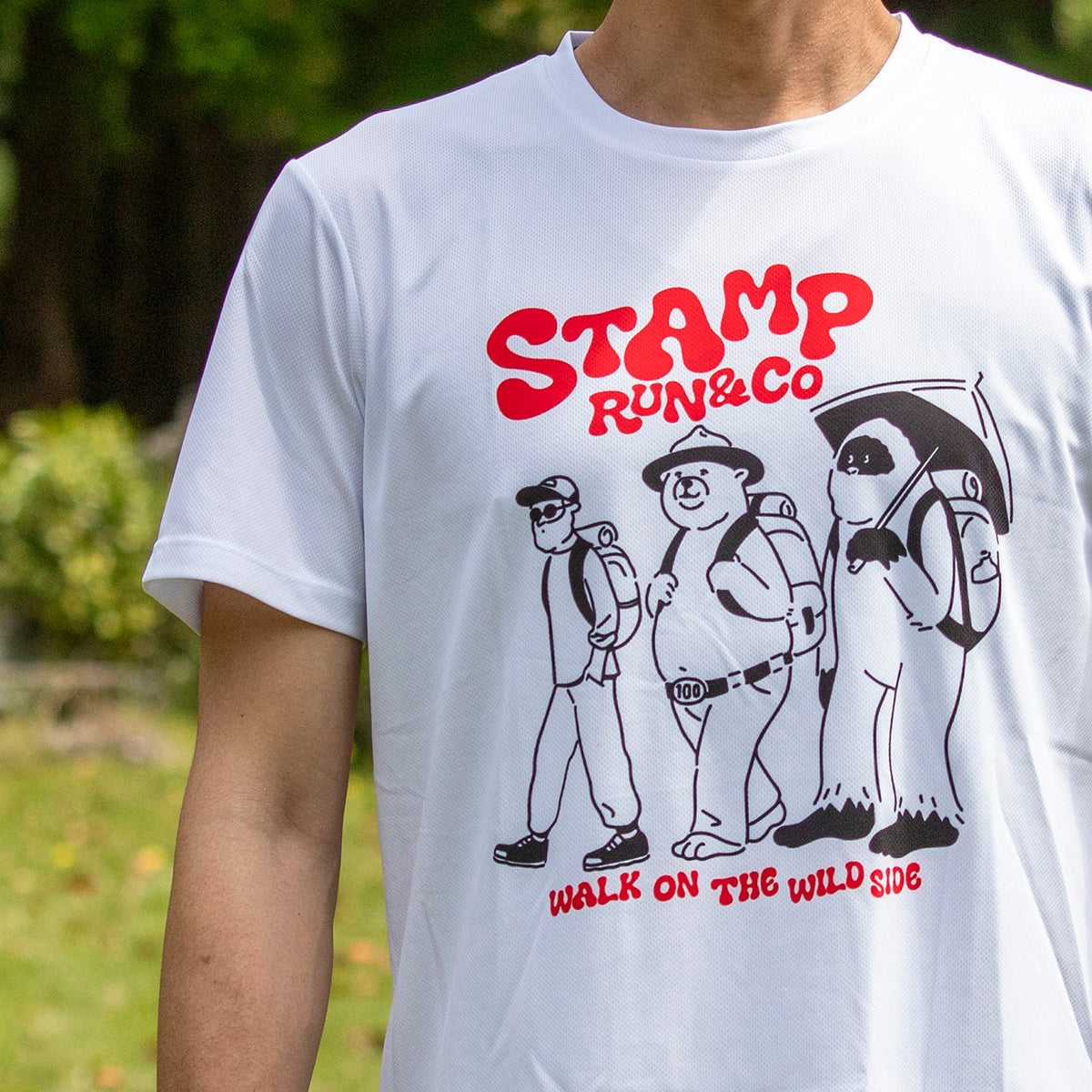 STAMP GRAPHIC RUN TEE (WALK ON THE WILD SIDE)