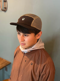 Sato Synthetic Mesh Cap 2 : Color Brown / Khaki