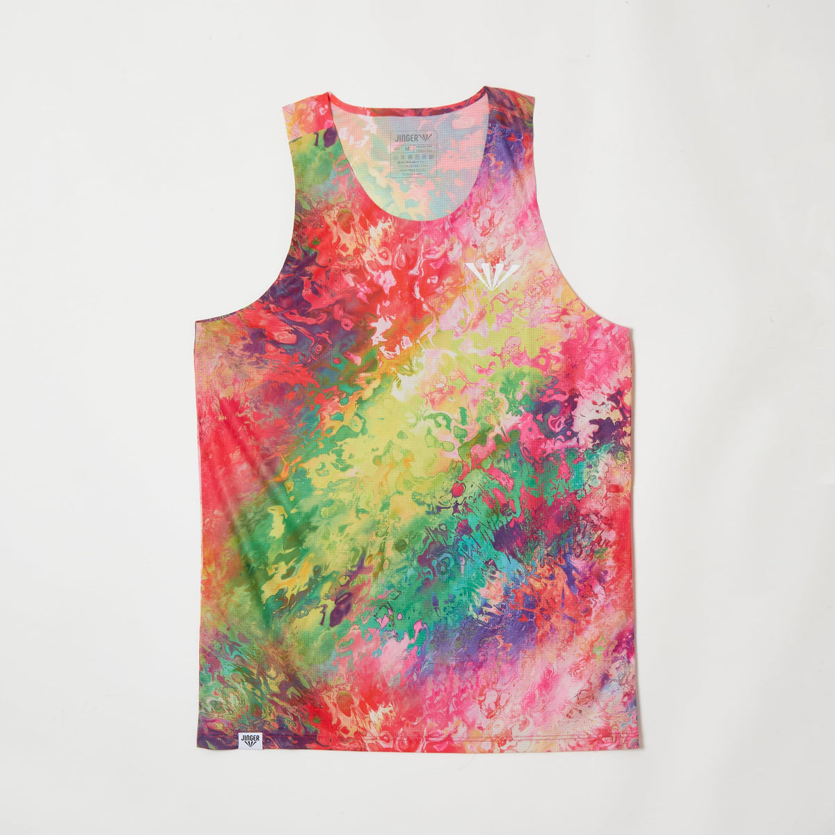 【JINGER】メンズ　シームレスランニングタンクトップ【JM-4029/RED】