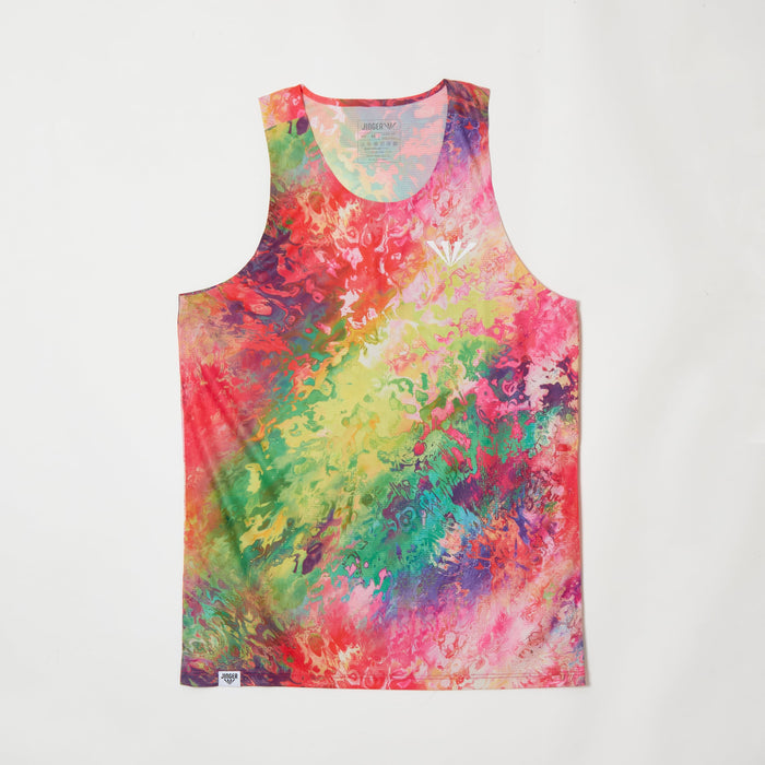 【JINGER】メンズ　シームレスランニングタンクトップ【JM-4029/RED】