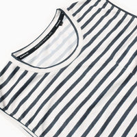 MMA POLARTEC®︎ Border Sleeve-less (White_Navy)