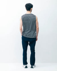 MMA POLARTEC®︎ Border Sleeve-less (White_Navy)