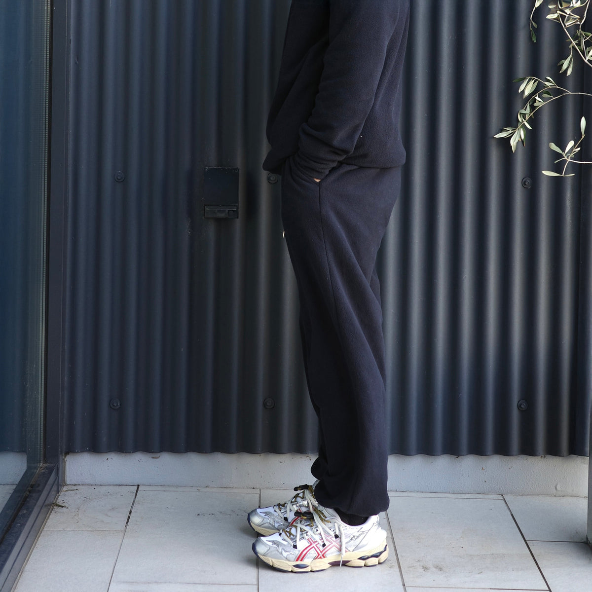 THRMO FLEECE EASY PANTS BLACK