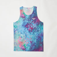 【JINGER】メンズ　シームレスランニングタンクトップ【JM-4029/BLU】