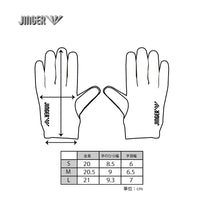 【JINGER】ランニンググローブ【J-7018/BLK】