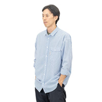 Basic Long Sleeve Shirt "Stripe" Grey × White