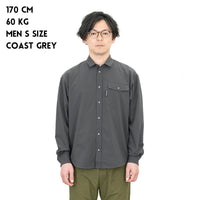 Poly Basic Long Sleeve Shirt　Sage Green