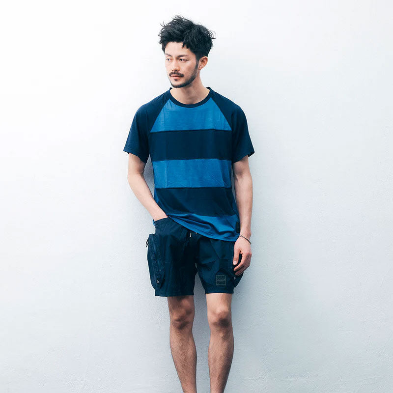 MMA BB Reda Border Wool Tee “JEROME” (Navy)