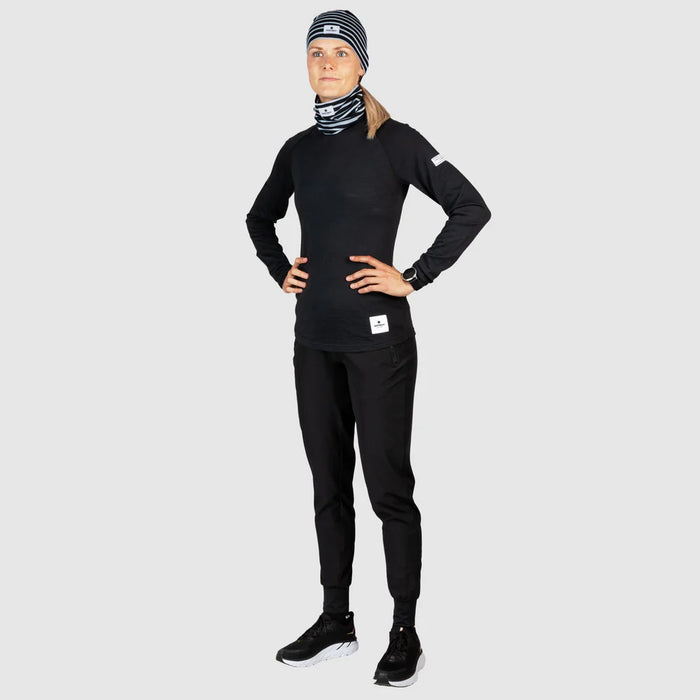 メリノハット  Striped Base 165 Merino Hat - Black/White Stripes [ユニセックス]