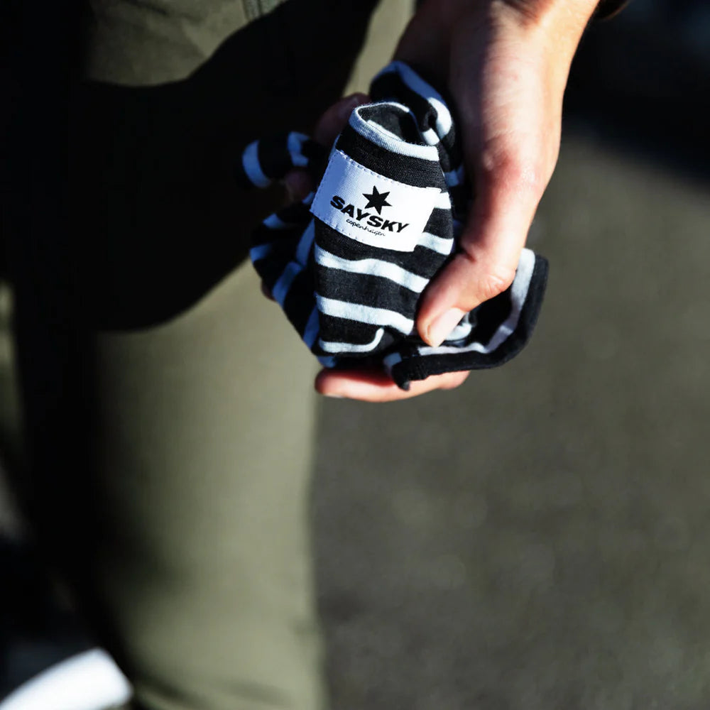 メリノハット  Striped Base 165 Merino Hat - Black/White Stripes [ユニセックス]