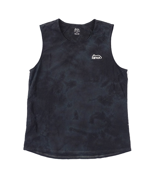ANTECURSOR TIE DYEING NOSLEEVE　BLACK