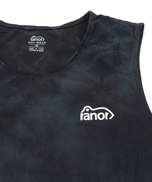 ANTECURSOR TIE DYEING NOSLEEVE　BLACK