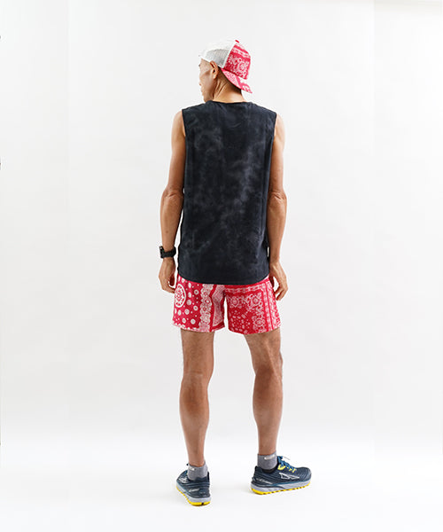 ANTECURSOR TIE DYEING NOSLEEVE　BLACK