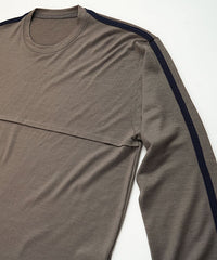 Merino Wool Long Cut Sleeve Utsubushi × Navy
