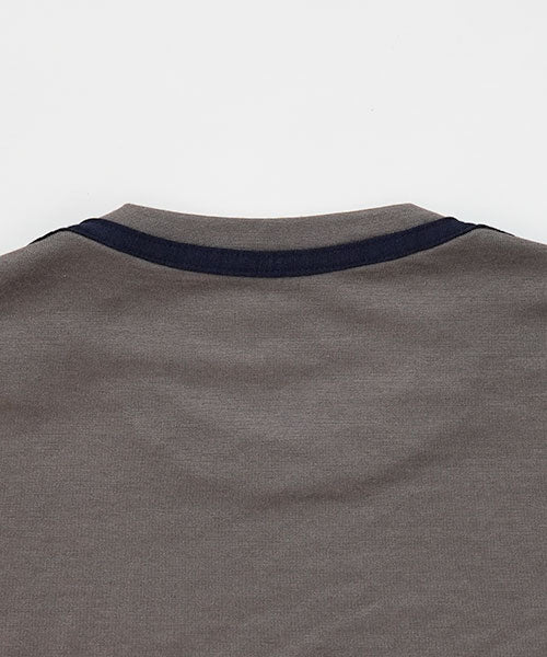 Merino Wool Long Cut Sleeve Utsubushi × Navy