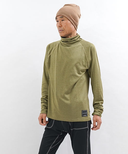 MMA POLARTEC®PowerWoolL/S Warm Neck Tee Fill Green – CONNECTED