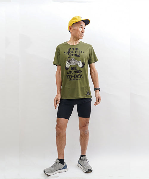 STAMP GRAPHIC RUN TEE (BE A RUNNER)