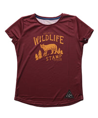 STAMP WOMENS GRAPHIC RUN TEE (Respect WILDLIFE)