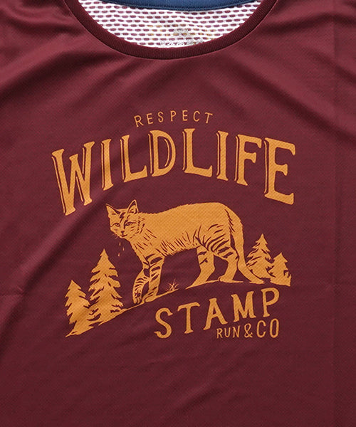 STAMP WOMENS GRAPHIC RUN TEE (Respect WILDLIFE)