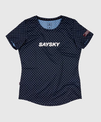 WMNS Polka Combat T-Shirt - SKY CAPTAIN POLKA DOT