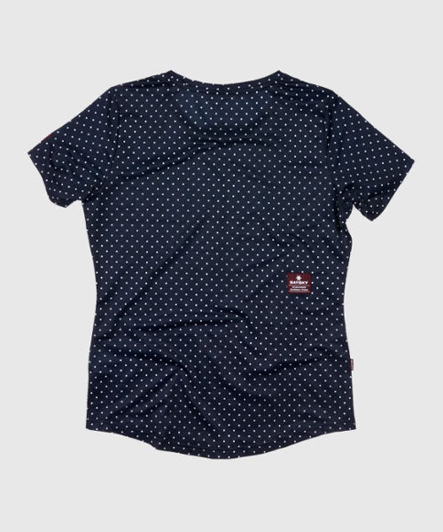 WMNS Polka Combat T-Shirt - SKY CAPTAIN POLKA DOT
